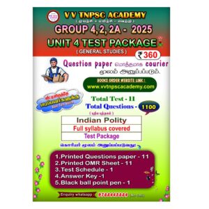 Group 4 & Group 2,2A - Unit 4 Test Package (Indian Polity) – Tamil Medium